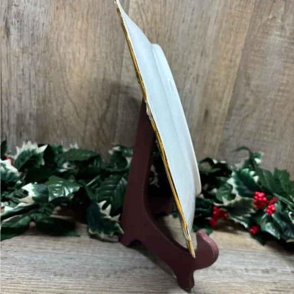 VTG Bavaria Schumann Arzberg Germany Plate Platter 12'' Antique Rose - Picture 8 of 11